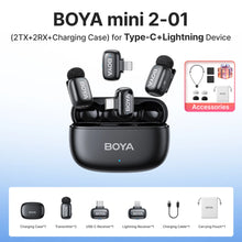 BOYA Mini 2 Wireless Lavalier Microphone AI Noise Reduction Mic for
