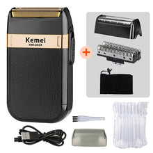 Kemei KM-2024 Electric Shaver for Men Twin Blade Reciprocating Cordless