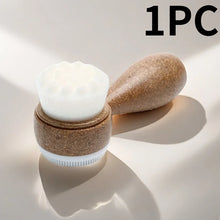 1PC Coconut Fiber Facial Brush, Double-Sided Exfoliating Manual