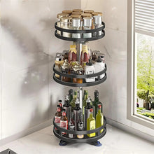 Rotatable Kitchen Storage Rack Spice Clean 360 Degrees Organizer