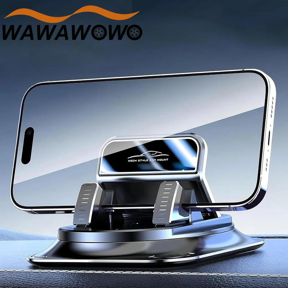 One-Hand Operated Dash Phone Clip, Shockproof 360° Rotatable Holder for