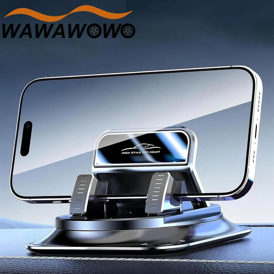 One-Hand Operated Dash Phone Clip, Shockproof 360° Rotatable Holder for