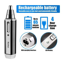 KM-6630 Kemei Trimmer for Men Electric Nose and Ear Rechargeable for