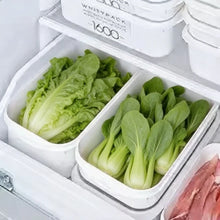 Kitchen Sealed Fresh Storage Containers 4 Size White Food Box for