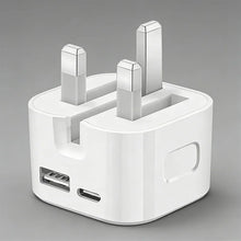 Super Charging Dual Ports PD A+C 20W 35W UK GB Home Travel USB C
