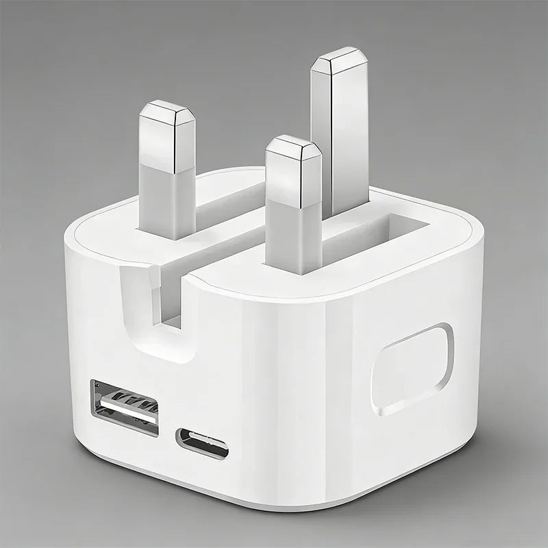 Super Charging Dual Ports PD A+C 20W 35W UK GB Home Travel USB C