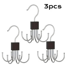1/5pcs 360° Rotating Storage Hanger Hook Multi-Claw Bag Metal Belts