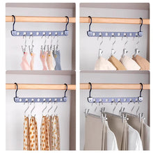 6/7/8 Holes Storage Rack for Clothes Hanger Organizer Foldable