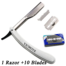 1set Men Straight Barber edge Razors Folding Shaving Knife Hair Removal
