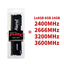 DDR4 Kingston BEAST RAM 3200MHz 2666MHz 3600 2400MHz 8GB 16GB 4GB
