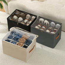 Foldable Fabric Shoe Box with Lid, Dustproof Organizer for Clothes &