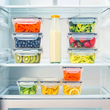 4 Piece Food Storage Containers Set with Easy Snap Lids + - Airtight