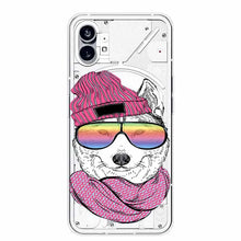 For Nothing Phone 2 Case Clear TPU Soft Lovely Printing Silicone Cover