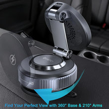 15W Magnetic Wireless Charger for Magsafe Car Mount 360 Rotate Vacuum