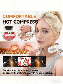 2026 1pc Portable Electric Neck Massager, Smart Cervical - and Shoulder