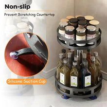 Rotatable Kitchen Storage Rack Spice Clean 360 Degrees Organizer