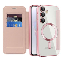 Luxury Flip Leather Card Clip Magnetic Phone Case for Samsung S26 S25