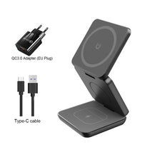 Wireless Charger for iPhone 3 in 1 Foldable Magnetic Charging Station