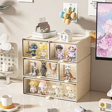 Storage Box with Drawers - Desktop Organizer, Display Case for