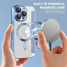 Luxury Transparent Flip Leather Wallet Magnetic Phone Case For iPhone