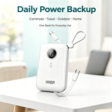 QDER PD-10F External Power Bank 10000mAh Capacity 22.5W PD Fast Charge