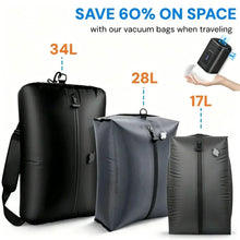 60% Space Saver Vacuum Storage Bags with USB Pump, Waterproof TPU