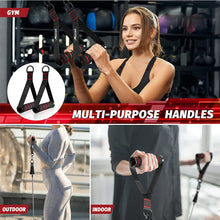 Resistance Bands Handle Bar Attachment Station Fitness Pulley Strap