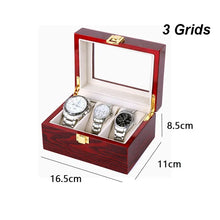 Wooden Watch Box Eco-Friendly Storage Case with 1/2/3/5/6/10/12 Slots