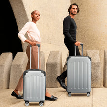 3 Piece Hard Shell Luggage Set, Lightweight ABS Suitcases with TSA