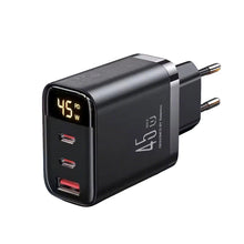 65W PD Fast USB Charge Charger 2 Ports EU US Plug Wall Adapter For