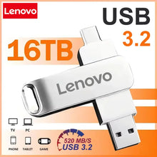 Lenovo USB3.2 USB Flash Drive 16TB OTG Pen High Speed Type-C Disk Real