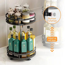 Rotatable Kitchen Storage Rack Spice Clean 360 Degrees Organizer