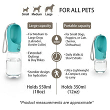 Portable Dog Water Bottle for Small Big Dogs Bowl Outdoor Walking Pet