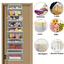 5-Shelf Hanging Storage Organizer - Behind Door Anti-Tilt 5 Large