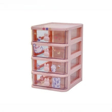 Desktop Storage Box Organizer Student Table Transparent Drawer Cute