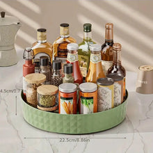 Rotating Spice Rack Organizer For Kitchen Cosmetics Storage Convenient