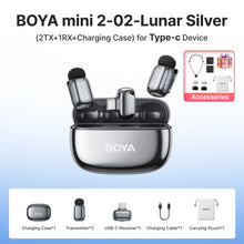 BOYA Mini 2 Wireless Lavalier Microphone AI Noise Reduction Mic for