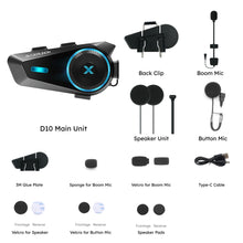 MAXRUNON D10 Motorcycle Bluetooth Intercom Helmet Headset 4 Riders Moto