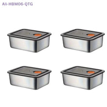 [ ] 4pc Stainless Steel Food Storage Containers Set Thickened Leakproof