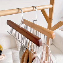 Wooden Sling Hanger Organizer with Multiple Hooks for Underwear Bras