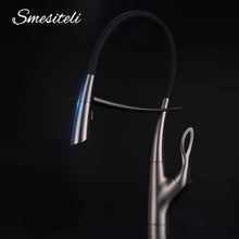 Pull Out Sensor Kitchen Faucet Single Handle Digital Display Sprayer