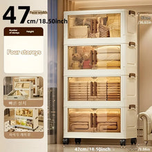 Foldable Storage Box with Clear Door - Spacious, Durable, and