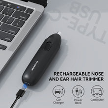 MAXGROOM Nose Hair Trimmer for Men Rechargeable 360 Rotating Dual-Blade