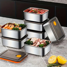 [ ] 4pc Stainless Steel Food Storage Containers Set Thickened Leakproof