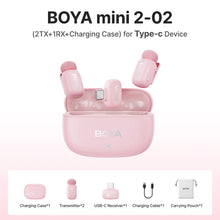 BOYA Mini 2 Wireless Lavalier Microphone AI Noise Reduction Mic for