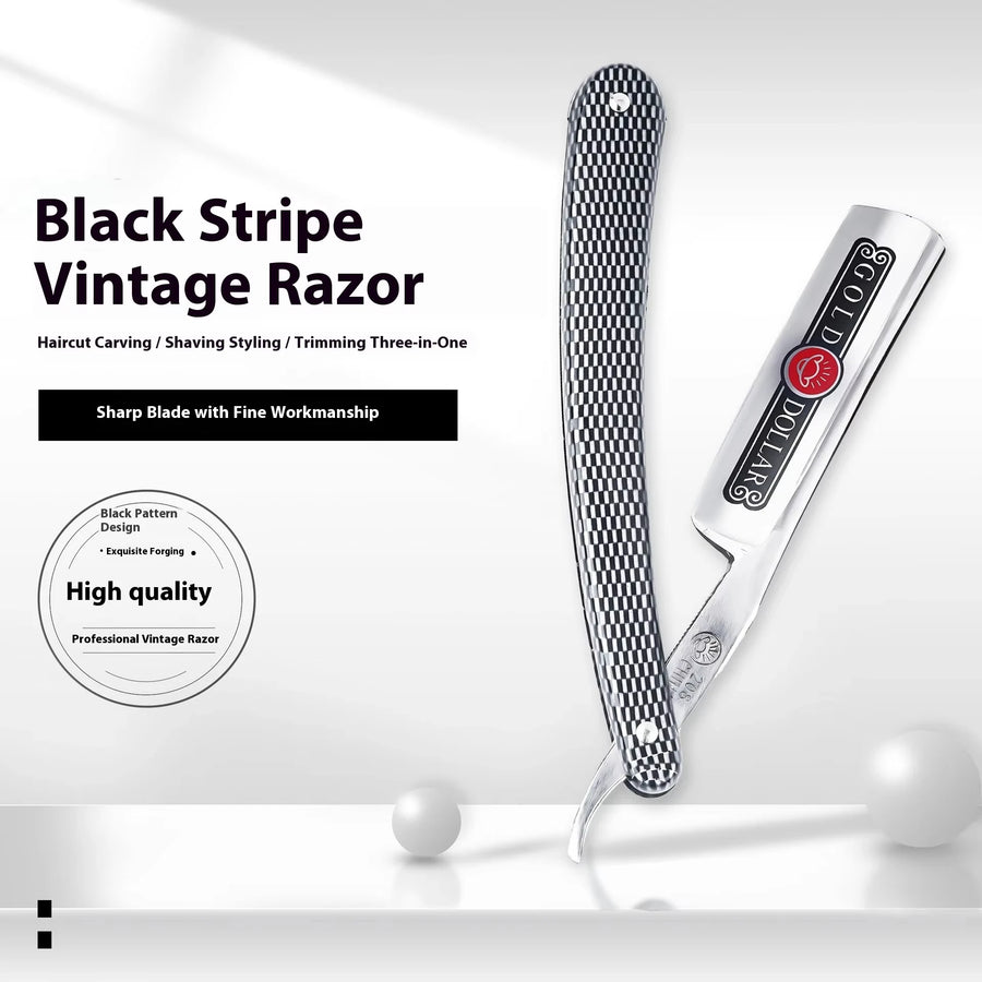 Professional Classic Steel Straight Edge Razor Precision Shaving Tool
