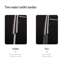 Pull Out Sensor Kitchen Faucet Single Handle Digital Display Sprayer
