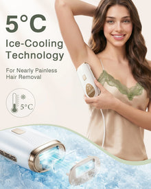 IPL Hair Removal with Ice Cooling Function for Women,Long-Lasting
