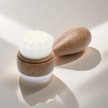 1PC Coconut Fiber Facial Brush, Double-Sided Exfoliating Manual