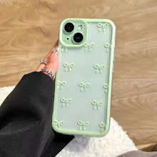 Candy Color Bowknot Design Clear Phone Case For iPhone 18 Pro 17 16 15